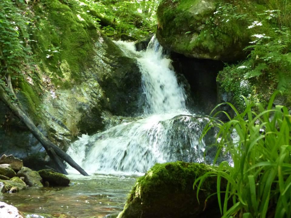 Saut de la Canche à l'interieur des gorges de la Canche